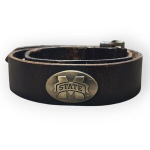 Zep-pro MISSISSIPPI STATE BULLDOGS MEN'S GENUINE LEATHER BELT SZ30